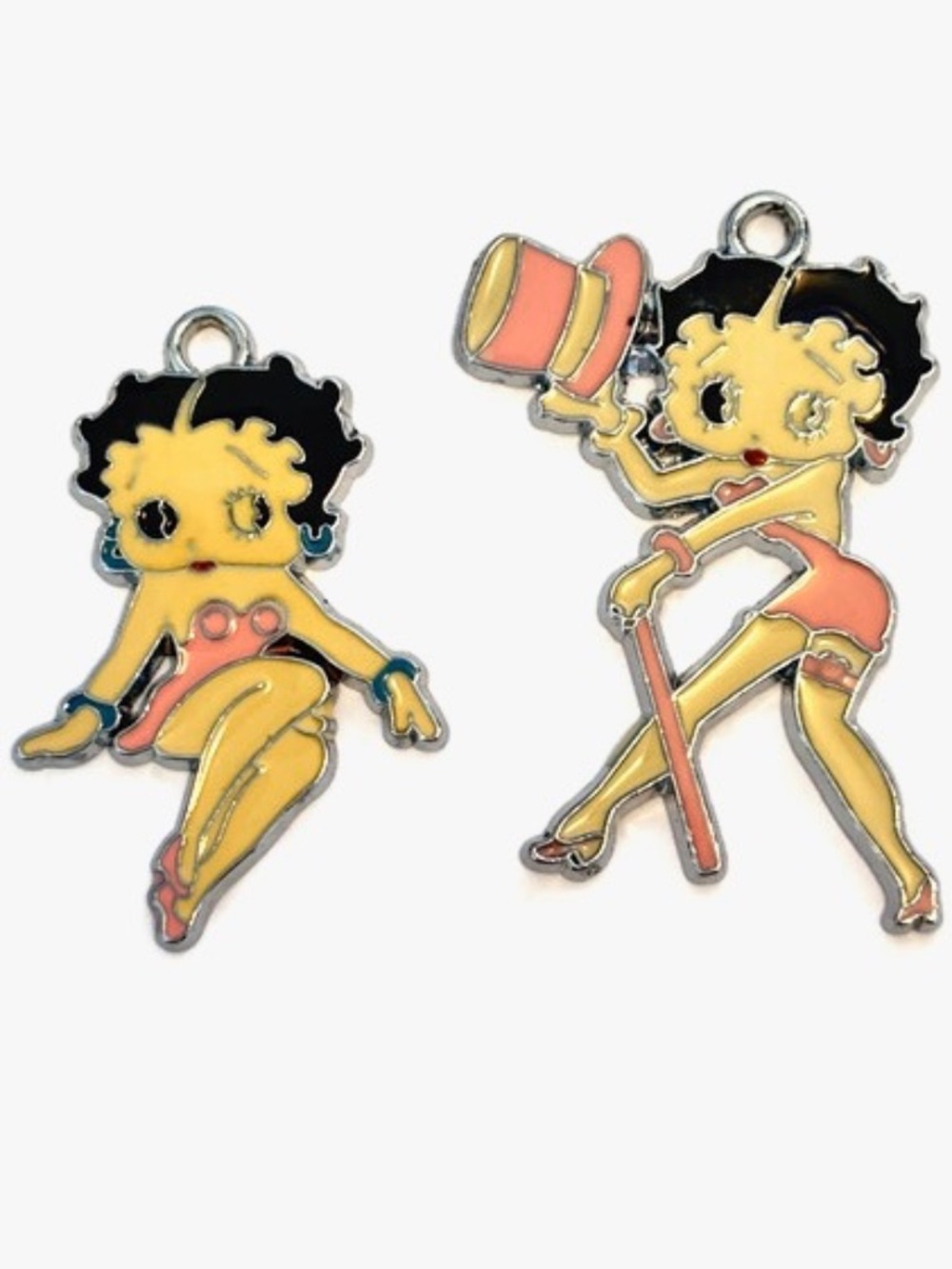As Low As $2 Enamel Betty Boop Pendant Charms 43mm (2)